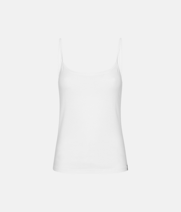 4-pack bambutoppar med tunna axelband vit/grå