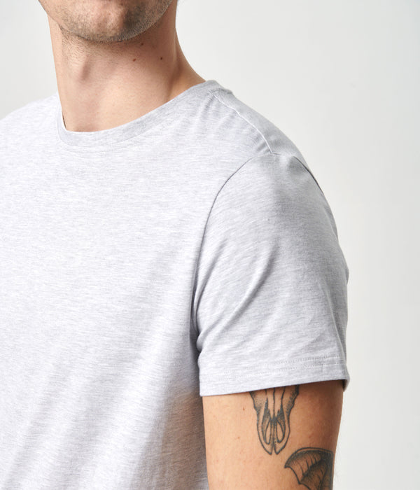Lysegrå crew neck bambus T-shirt Copenhagen Bamboo