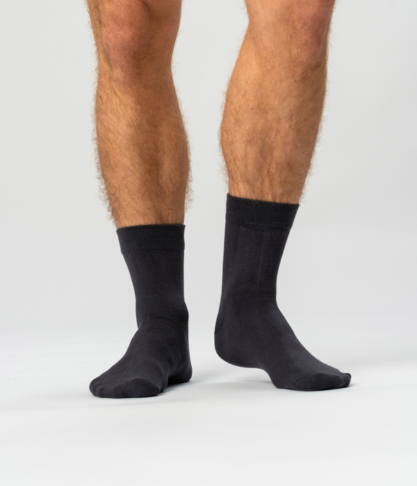 5 par mørkegrå bambus strømper (Low cut) Copenhagen Bamboo