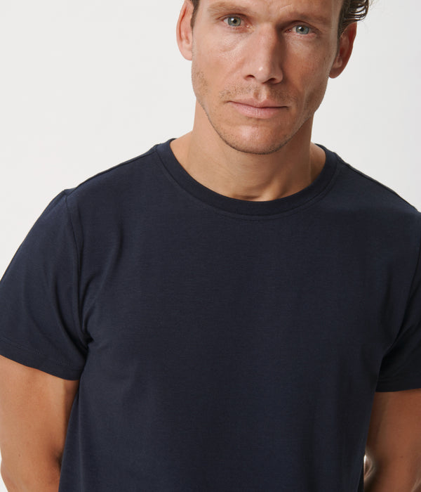 3-pack bambu t-shirt svart/vit/marinblå