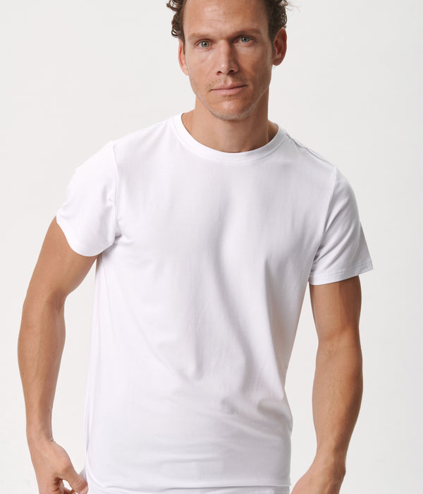 3-pack bambu t-shirt vit/vit/svart