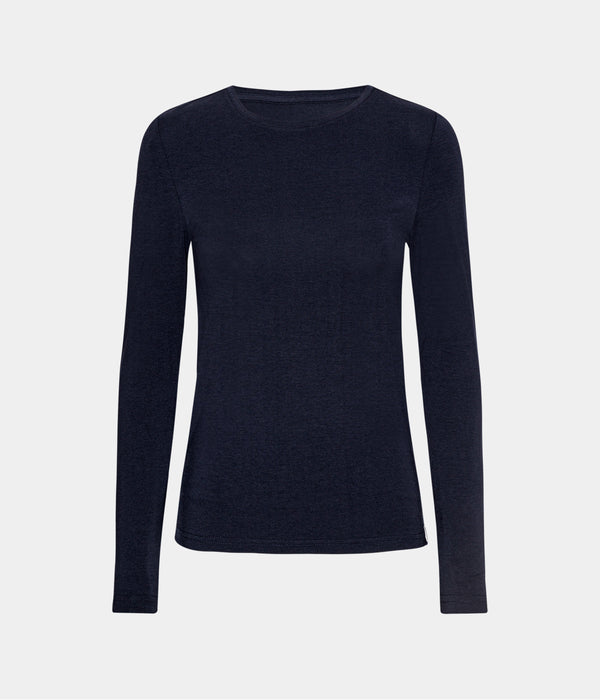 3-pack bambu långärmad t-shirt svart/vit/marinblå