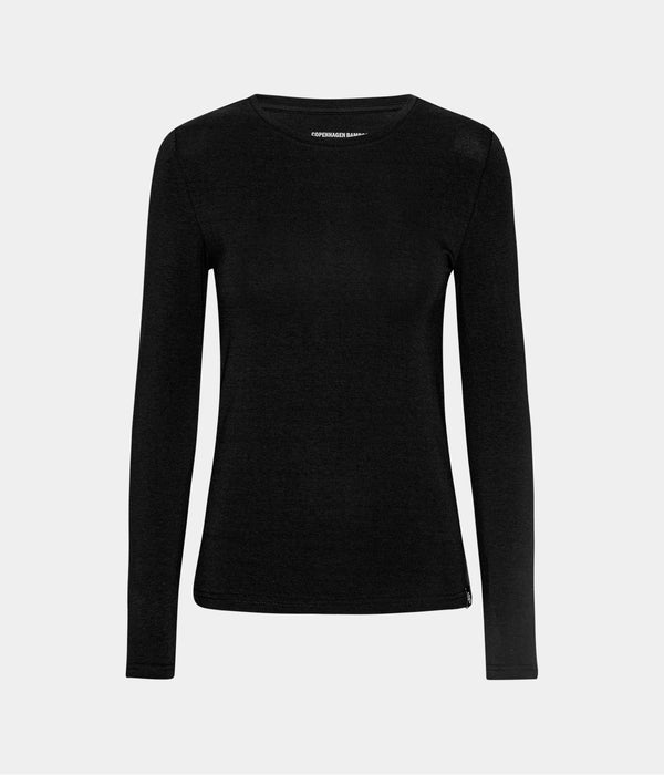 3-pack långärmad t-shirt i bambu vit/vit/svart